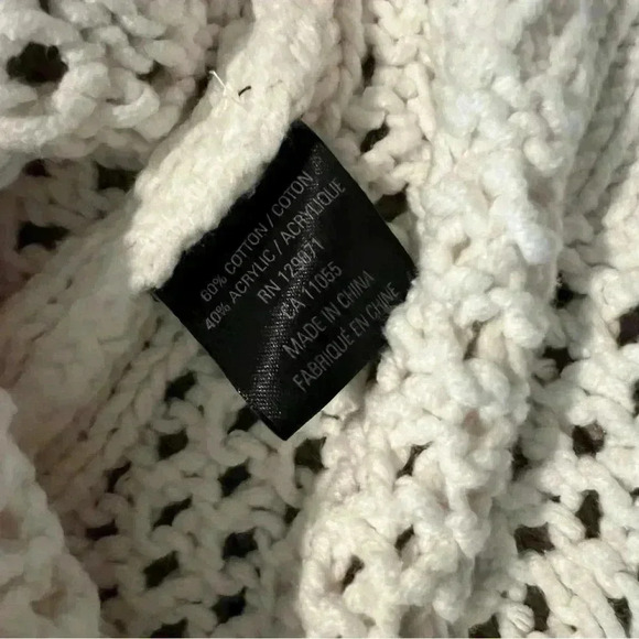 360 sweater white cable knit chunky women’s size x small - Picture 7 of 13